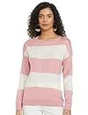 Van Heusen Woman Women's Acrylic Casual Sweater (VWSWURGBO90071_Pink_1_Extra Small)