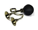 MHE Brass Double Side Taxi Horn in Vintage Style & for Decorative Accessory (Standard, Multicolor)