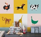 3D Animal Pattern WallpaperWall Mural Removable Self-adhesive Sticker 870