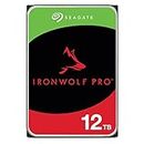 Seagate IronWolf Pro, NAS, 3.5" HDD, 12TB, SATA 6Gb/s, 7200RPM, 256MB Cache, 5 Years or 2.5M Hours MTBF Warranty