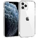 TENOC Phone Case Compatible with iPhone 11 Pro, Clear Case Non-Yellowing Protective Bumper Hard Back Cover for 5.8 Inch