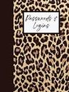 Leopard Print Logins and Passwords Book