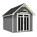 Handy Home Products Tribeca 10x12 Do-It Yourself Wooden Storage Shed with Floor