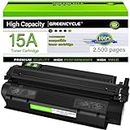 GREENCYCLE New C7115A 15A Toner Cartridge Black Replacement Compatible for HP Laserjet 1000 1005 1200 1220 3300 3320 3330 3380 Printer (1 Black)