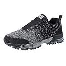 TcIFE Running Shoes Mens Womens Fashion Sneakers Tennis Sports Casual Walking Athletic Fitness Indoor and Outdoor Shoes Black
