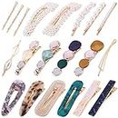 20Pcs Pearl Hair Clips -Fashion Pearls Hair Barrettes Sweet Artificial Macaron Acrylic Resin Barrettes Hairpins for Women,Ladies and Girls Headwear Styling Tools Hair Accessories