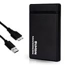 SUHSAI Portable Gaming Hard Drive with USB 3.0 Cable – 2.5” Storage and Backup External Hard Disk Ultra Slim HDD Compatible with Gaming Console, PS4, PS5 (1TB, Black)