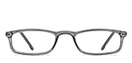 Lenskart READERS | Grey Rectangular Full Rim Reading Eyeglasses | For Men & Women | For 1 Power | LR E13701