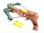 ISKA Wooden teer Kaman Pattern Gun for Kids/Shot Gun/Toy Gun/Arrow Bow Handmade Crossbow Toy Gun for Children & adullt