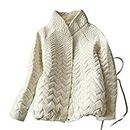 VIPAVA chaquetas de plumas mujer Short White Duck Down Jacket Women's Autumn And Winter Thin Coat Boutique Clothing Women (Color : White, Size : S)