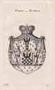 Prince Rapide Putbus Coat De Armes Armoiries, Gravure sur Cuivre Genealogie