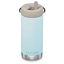Klean Kanteen TKWide Insulated Coffee Tumbler with Twist Cap, 12 oz Capicity, Blue Tint