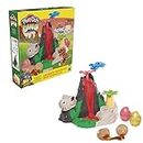 Play-Doh Slime Dino Crew Lava Bones Island Volcano Playset for Children 4 Years and Up, Non-Toxic Multicolor