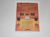 Bose 901 Speaker Ad Series 2 QUAD, 1801 Amplifier, 1 Page, '75, Articles + Info