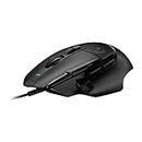 Logitech G502 X Wired Gaming Mouse - Black - LIGHTFORCE hybrid optical-mechanical primary, switches, HERO 25K gaming sensor, compatible with PC - MacOS/Windows