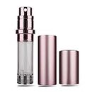Perfume Atomizer Bottle Refillable, Travel Cologne Sprayer Atomizer, Portable Mini Scent Pump Case, Refill Perfume Dispenser Container, Empty cologne bottles for Men and Women, 5 ml, Pink
