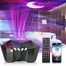 ZILLOQUIL Aurora Star Galaxy Projector with Bluetooth Speaker, Remote | Night Light for Bedroom, Kids | LED Starry Nebula Projector Lights | Room Decor, Party Atmosphere