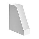 Amazon Basics Plastic Desk Organizer - Magazine Rack, White, 1-Pack