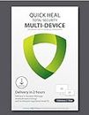 Quick Heal Total Security Multi Device 1 Year 3 Devices SINGLE KEY (Email Delivery in 1 Hour - No CD)