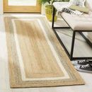Alfombra rectangular de yute corredor hecha a mano 100 % natural yute aspecto rústico alfombra trenzada