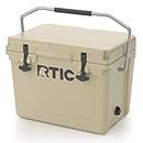 RTIC 20 QT Ultra-Tough Cooler Hard Insulated Portable Ice Chest Box for Beach, Drink, Beverage, Camping, Picnic, Fishing, Boat, Barbecue, Tan