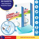 90/180pcs Liquid-free Laundry Detergent Sheets Travel Camping & Hand Wash
