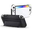Spigen Thin Fit Case with Strap Compatible with Nintendo Switch OLED (2021) - Black [Video Game]