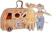 LEVLOVS Mouse in a Box Brother Mouse in Matchbox Linen Doll Grandparents mice in a Camper