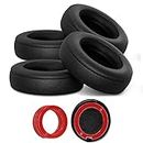 Replacement Ear Pads for Solo 2 & 3 Wireless On-Ear Headphones, PChero 2 Pairs Protein Leather Earpads Memory Foam Cushion Covers Compatible with Beats Solo2/Solo3 A1796/B0534 Headphone (Black)