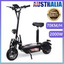 2024 2000W Portable Electric Scooter 70KM/H Off Road Foldable Adult Travel Bike
