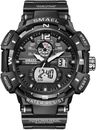 SMAELMen's Watches Sports Outdoor Waterproof Military Digital Analog Wristwatch