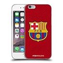 Head Case Designs Licenciado Oficialmente FC Barcelona Rojo 2017/18 Crest Carcasa de Gel de Silicona Compatible con Apple iPhone 6 / iPhone 6s
