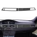NVCNX Real Premium Carbon Fiber Car Dashboard Panel Cover Interior Dash Trim Compatible with BMW 3 Series E90 E92 E93 325i 328i 330i 335i M3 2006 2007 2008 2009 2010 2011 2012 2013 Accessories Black