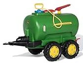 Rolly Toys John Deere rollyTanker trailer (Accessorio per veicoli a pedali, per bambini da 3 a 10 anni, serbatoio d'acqua del trattore con pompa + pistola, capacità 30 litri) 122752