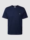 Camisetas hombre Lacoste cuello redondo cuello regular fit camiseta azul marino talla 7 NUEVO