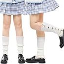 2 Pairs Leg Warmers Kawaii Leg Warmers for Women Goth Leg Warmers Lolita Leg Warmers White Leg Warmers Kawaii Clothes Accessories Goth Accessories Lolita Socks Accessories White Stockings