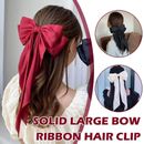 Silk Bow Hair Clip Accessories Large Ribbon Bows School Party Decor Girls Gift