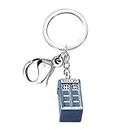 AKTAP Movie TV Series Keychain Police Box Charm Jewelry Gift Inspired Keychain Gifts For Movie Fans