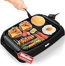 Mueller Ultra GrillPower 2-in-1 Smokeless Electric Indoor Removable Grill and Griddle Combo, Nonstick Plate, with Adjustable Temperature, 120V