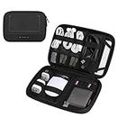 BAGSMART Electronic Organizer Travel Cable Organizer Electronics Accessories Cases for 7.9’’ iPad Mini, Cables, Chargers, USB, SD Card