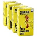 Chhabra Chai | 4-Pack 3 Spice Cinnamon Chai | Award-Winning Blend | Cinnamon, Cardamom & Orange Peel | Vegan, Fair Trade, Sugar-Free | Indian Assam Black Tea | 60 Premium Tea Bags
