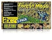 Exo Terra Forest Moss, 100% natürliches Moos, Waldmoos, tropisches Terrariensubstrat, 7L, 2er Pack