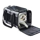 Vceoa 17.5x11x11 Inches Cat, Dog Carrier for Pets Up to 16 Lbs, Soft-Sided Cat Bag Animal Carriers Travel Puppy Carry As a Toy of Fabric Pet Home