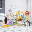 5-in-1 Slide Swing Playset for Toddlers, Kids Climber Indoor Outdoor Playground