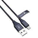 Micro USB Cable | Fast Charging Cable Android Charger Quick Charge Nylon Braided Data Sync Lead for Microsoft Lumia 930, 735, 650, 640, 635, 630, 625, 550, 510, 520, 515 | USB B High Speed 1.5ft
