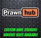 PRAWN HUB! PORN HUB Custom Vinyl Sticker Decal - Yacht Sticker