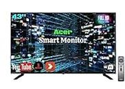 Acer DA430 43 Inch Smart Full HD IPS Panel LCD Monitor with LED Backlight I Streaming TV, Netflix, YouTube I Media Playback I Wireless Mirroring I Bluetooth 5.0 I HDR 10 I Desktop Mode I Remote