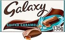 Galaxy Salted Caramel Chocolate Bar, Chocolate Gifts, Milk Chocolate, 135 g
