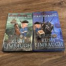 Rush Revere Set de 2 Libros Rush Limbaugh Historia Tapa Dura Jóvenes Adultos Niños