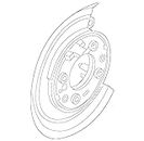 Ford BC3Z-2B636-A, Parking Brake Backing Plate